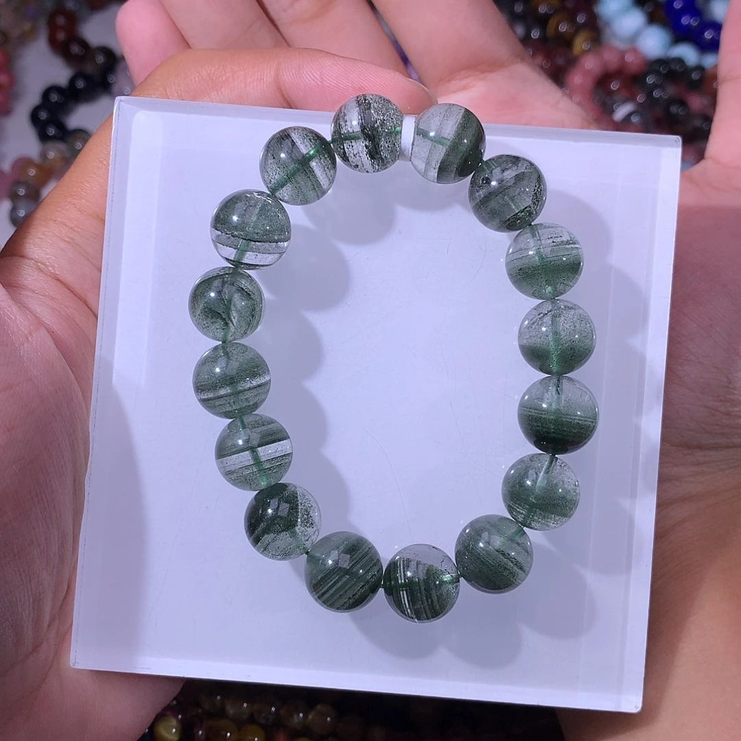 手链未镶嵌水晶桐*…高品绿幽灵13