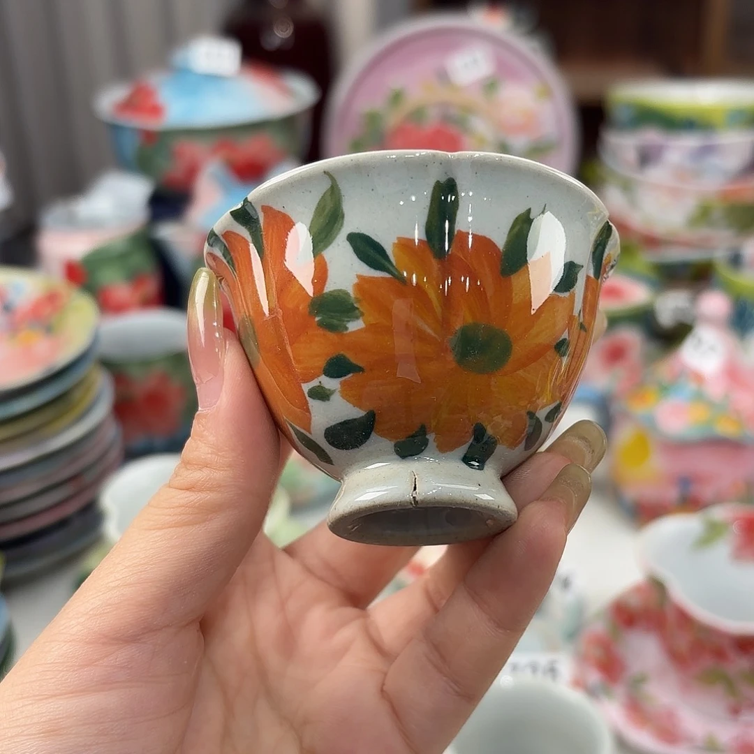 景德镇手绘高温釉下彩陶瓷茶具