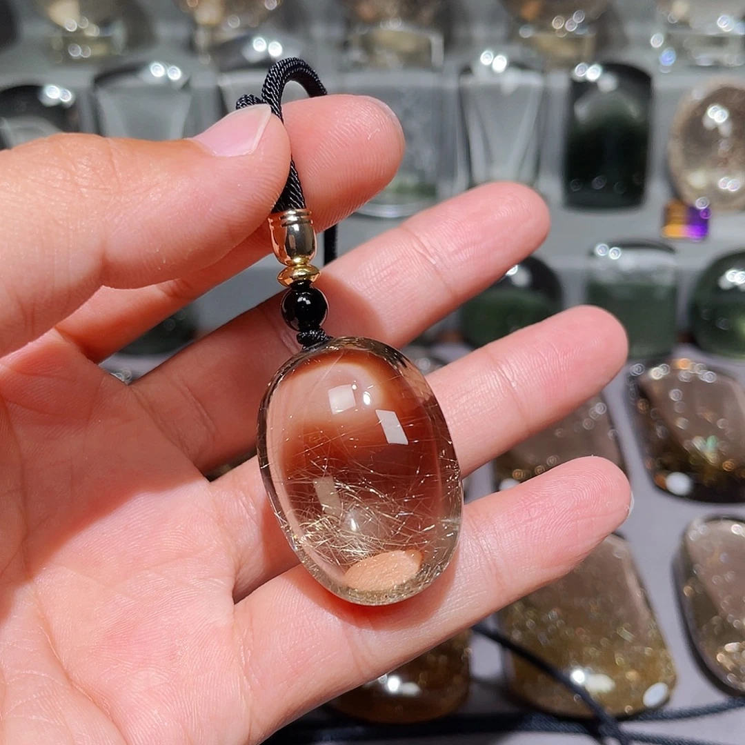 王***龙水晶颈饰未镶嵌挂件