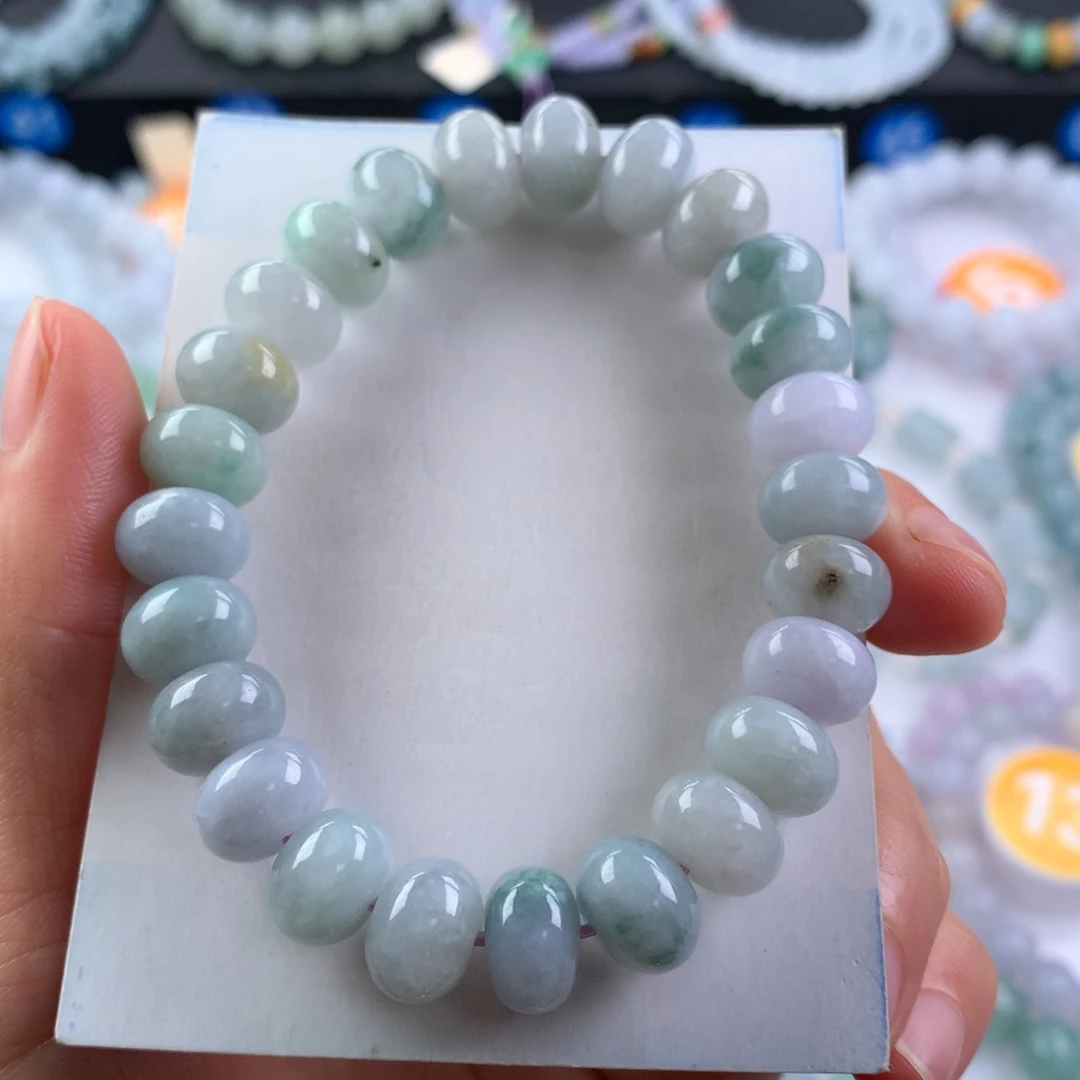 翡翠未镶嵌手链卡10.7