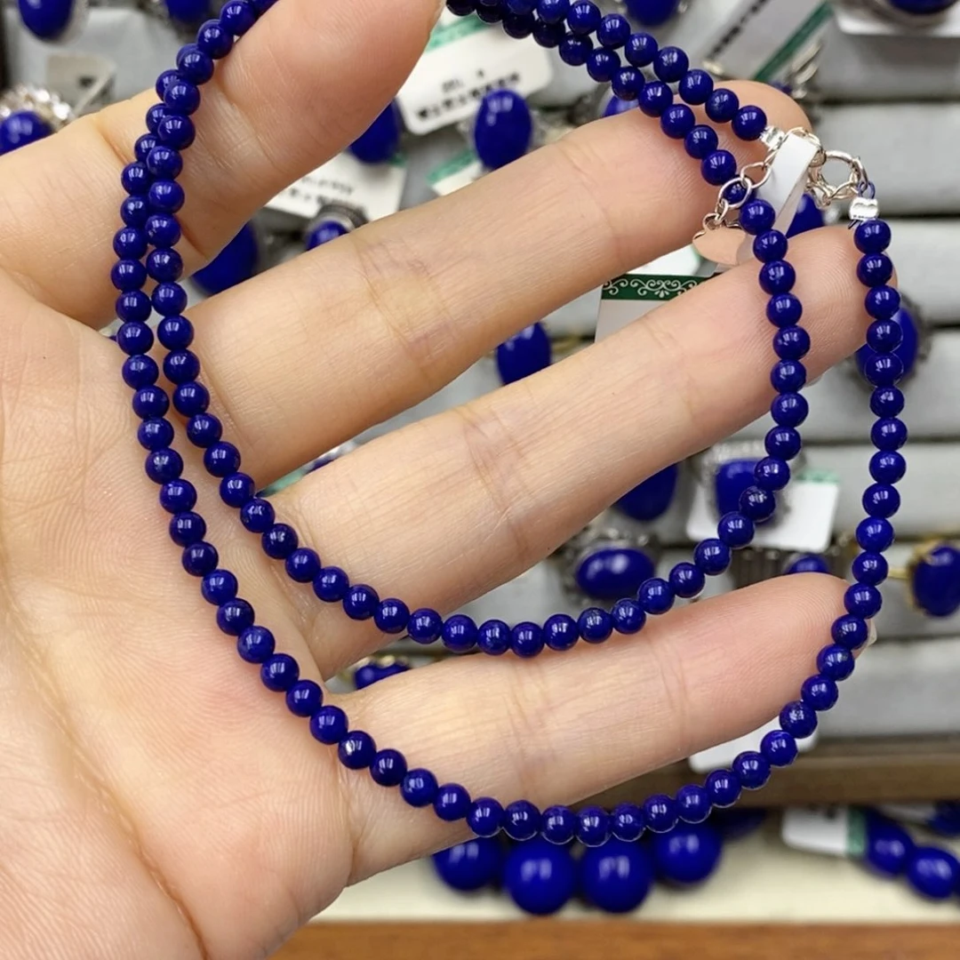 青金石颈饰未镶嵌巴****仙60长