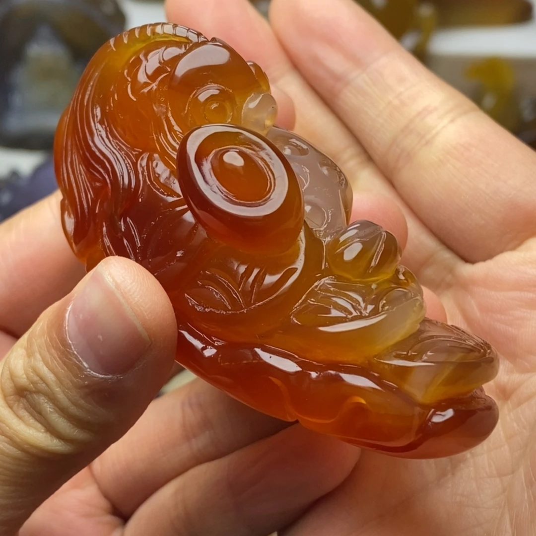 玛瑙/玉髓未镶嵌手把件