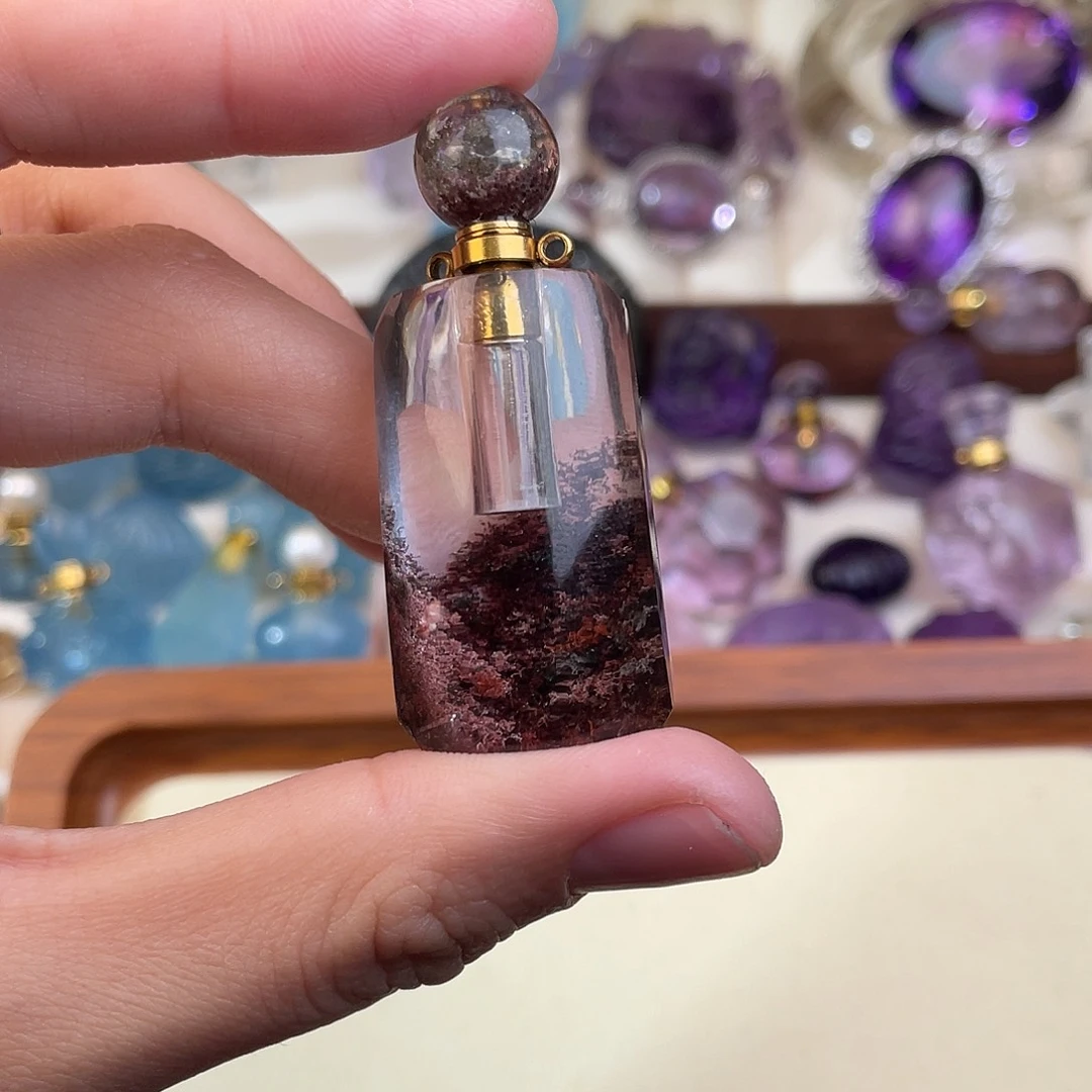 紫晶颈饰未镶嵌梦***姐天然水晶吊坠895