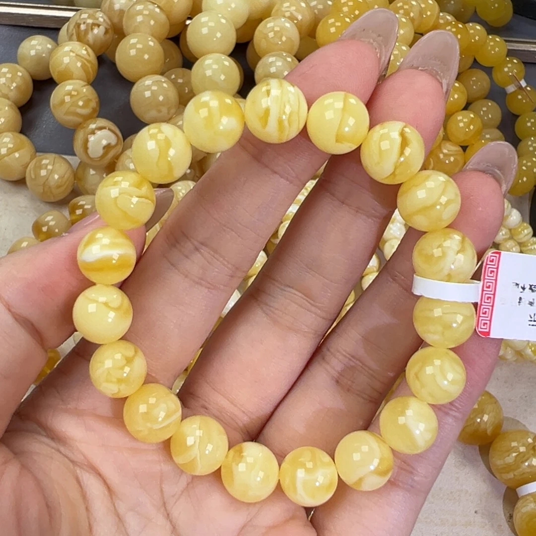 手链琥珀未镶嵌11.5妖花