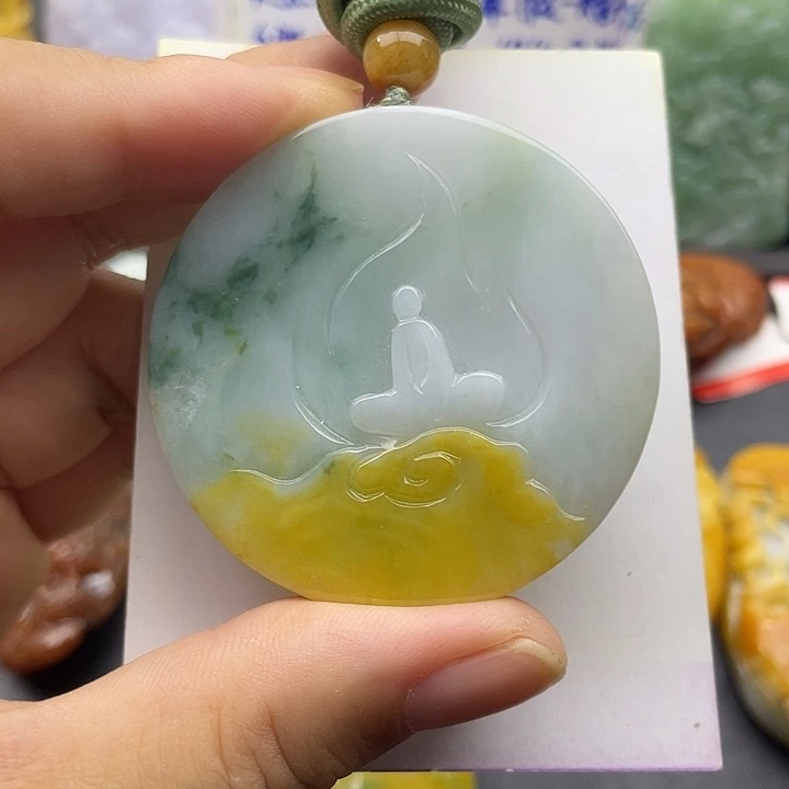 翡翠未镶嵌颈饰天然翡翠