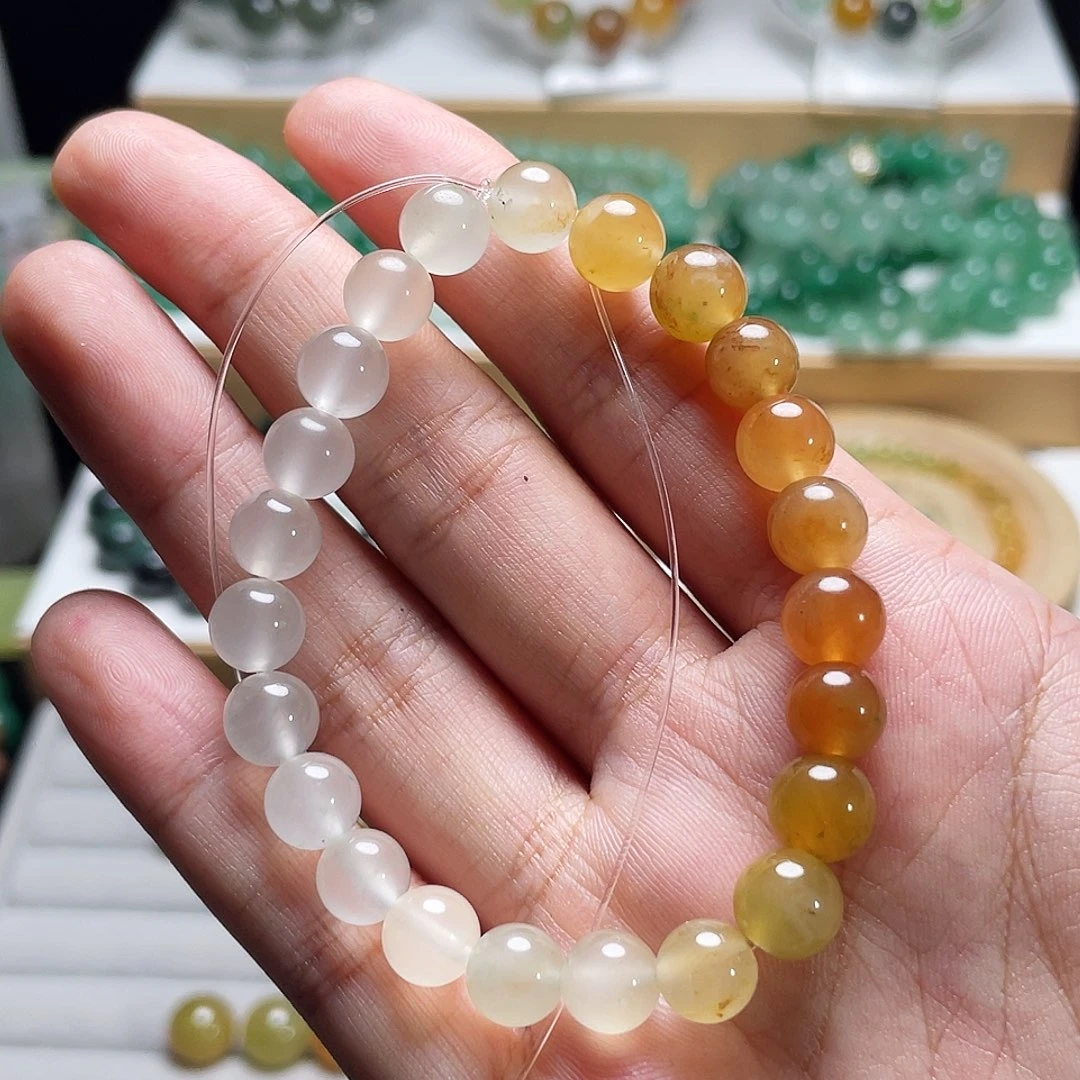 开***姐石英质玉手链未镶嵌