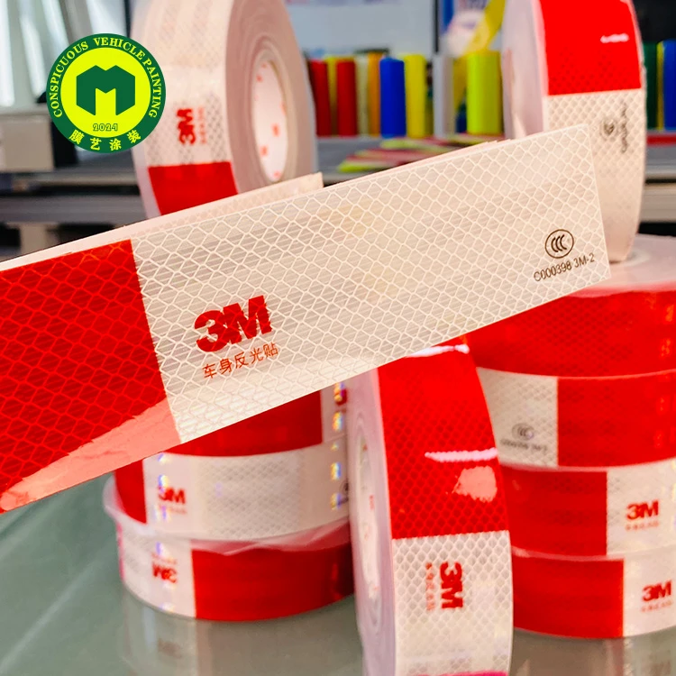 3M二级车身反光标识983D货车红白反光条使用寿命长达6年超强反光
