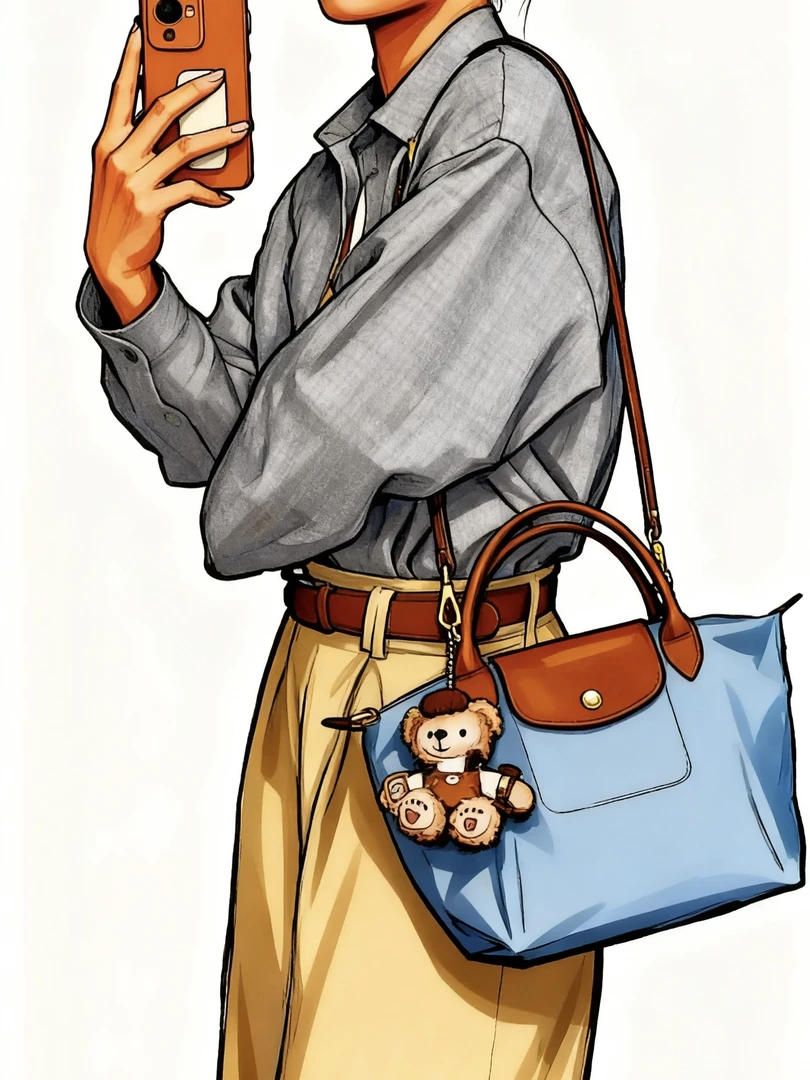 小号短柄包轻奢女包时尚百搭可折叠便携式手提斜挎包防水材质