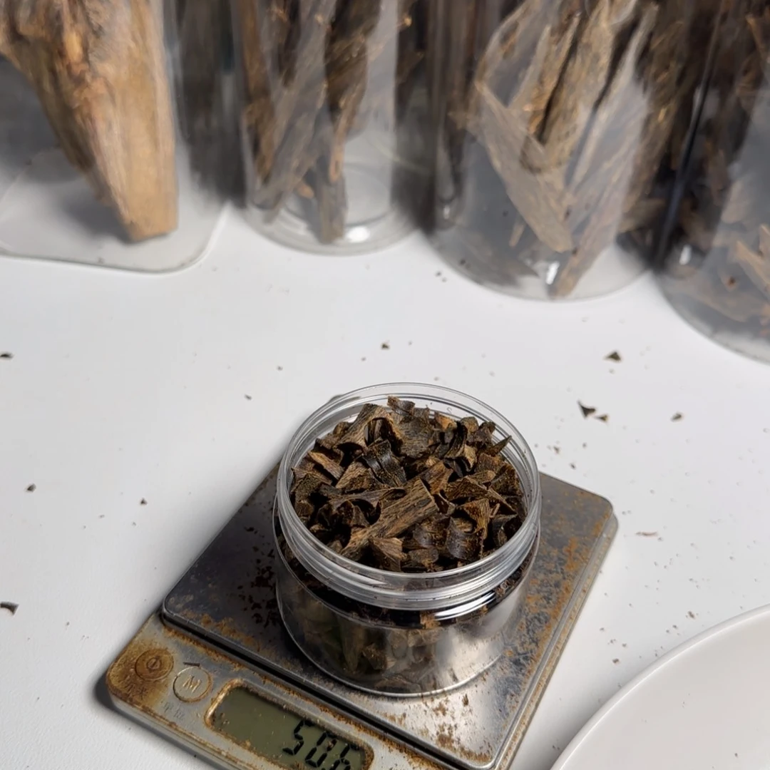 斑纹漆（虎斑木）张勺子沉水米粒50