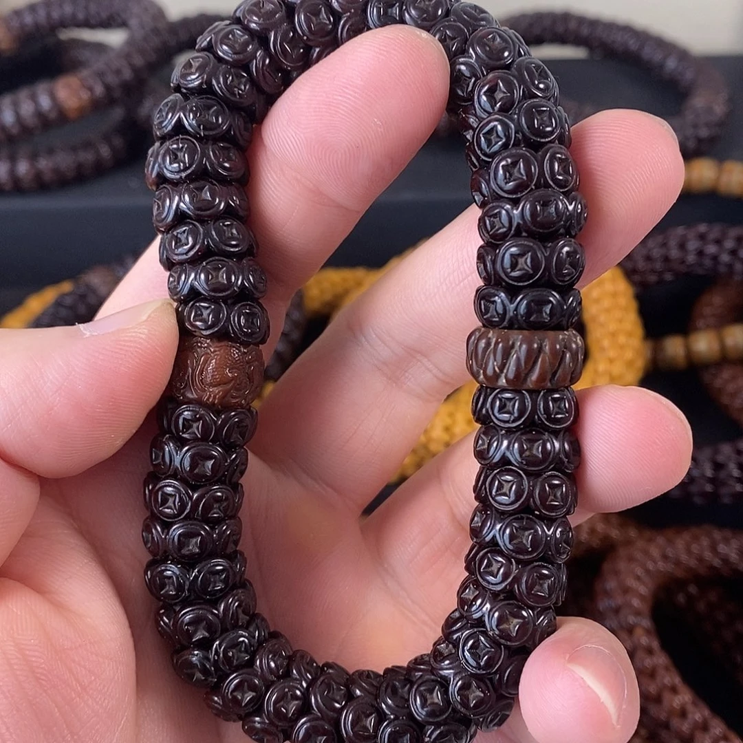 紫金鼠手串配饰钱币14