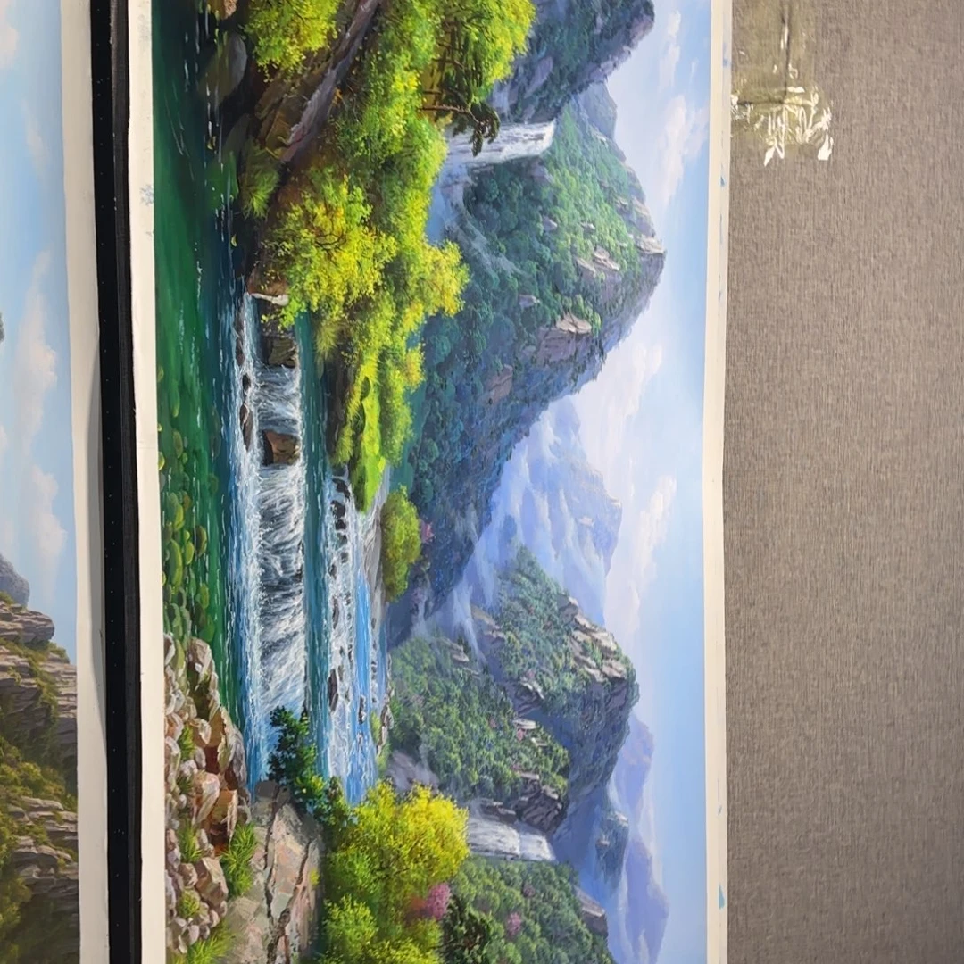 油画在家了我一个人在