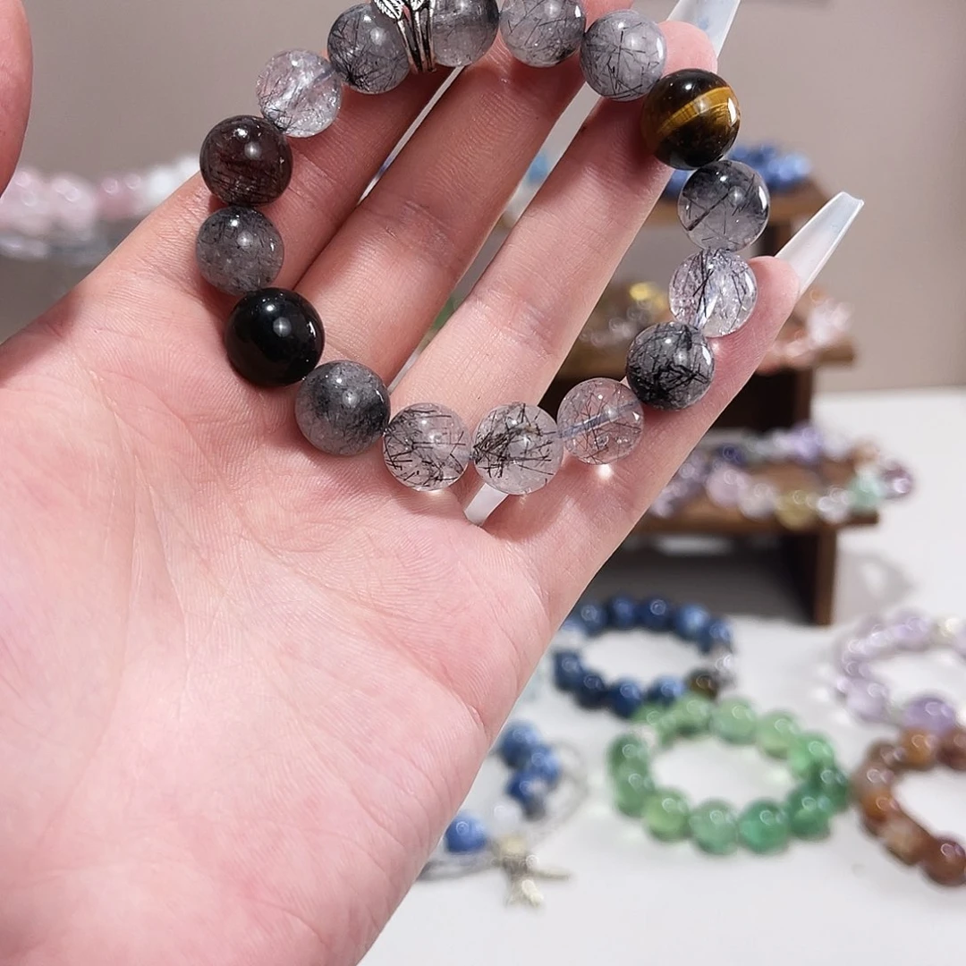 水晶手链未镶嵌黑发