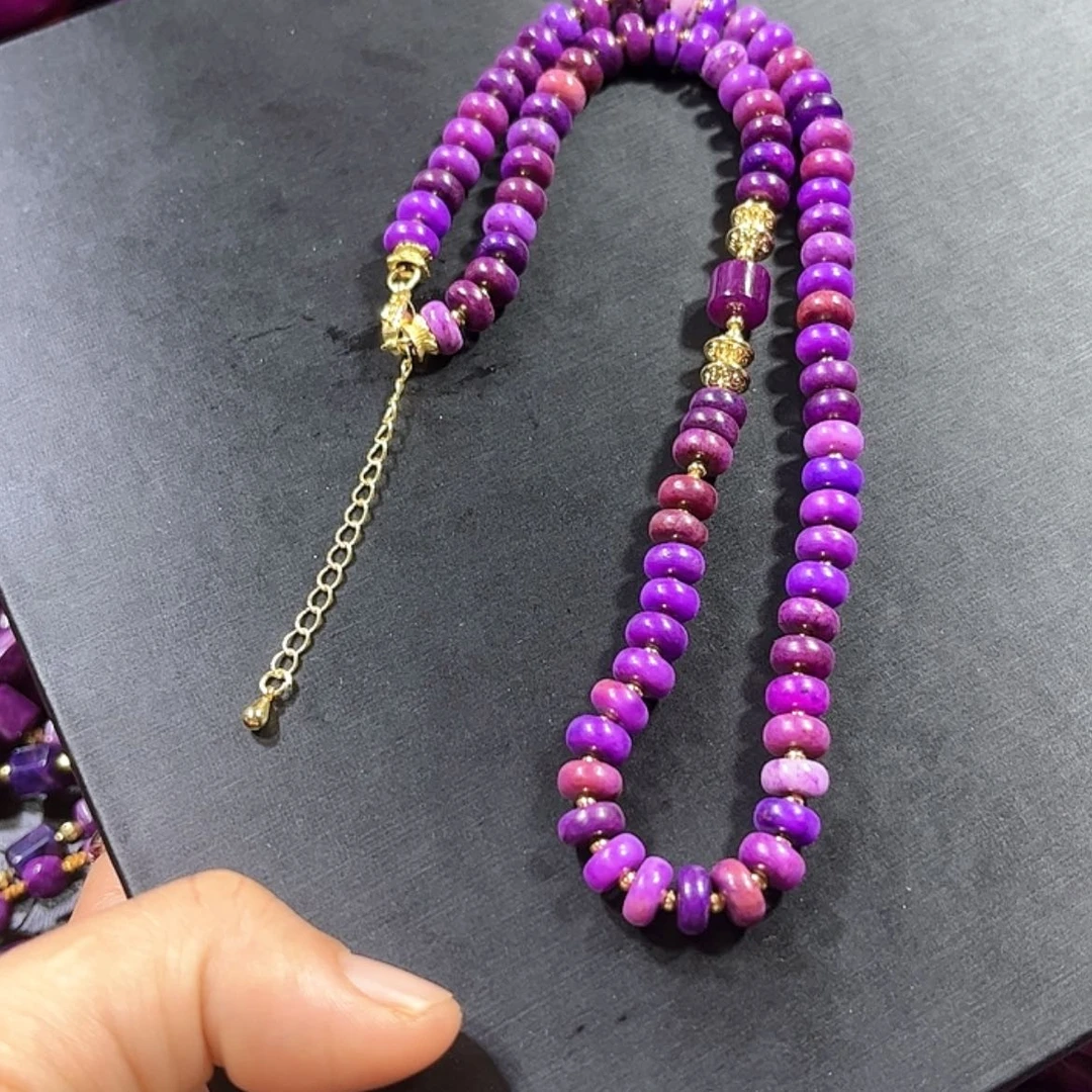 【闪购商品】玻璃颈饰舒具石老油料79