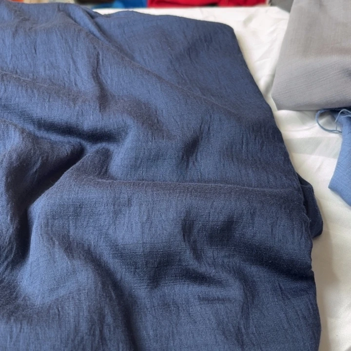 藏蓝麻棉2米。