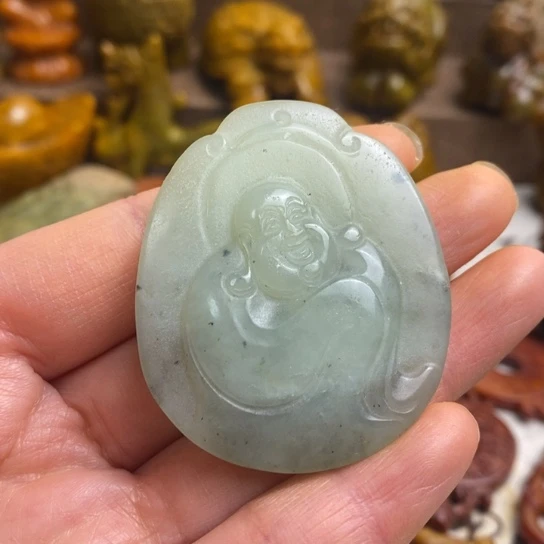 蛇纹石玉未镶嵌颈饰07