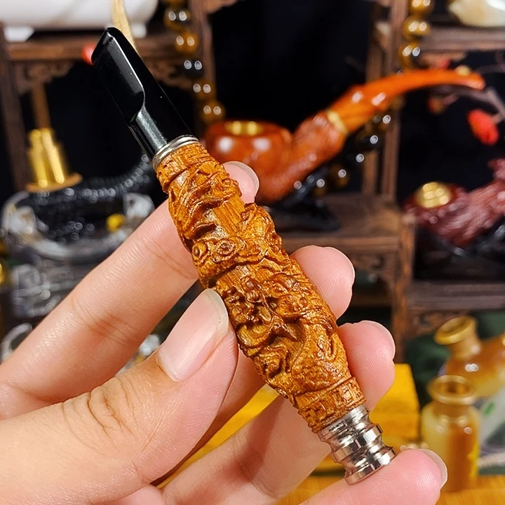高端定制金丝楠烟嘴