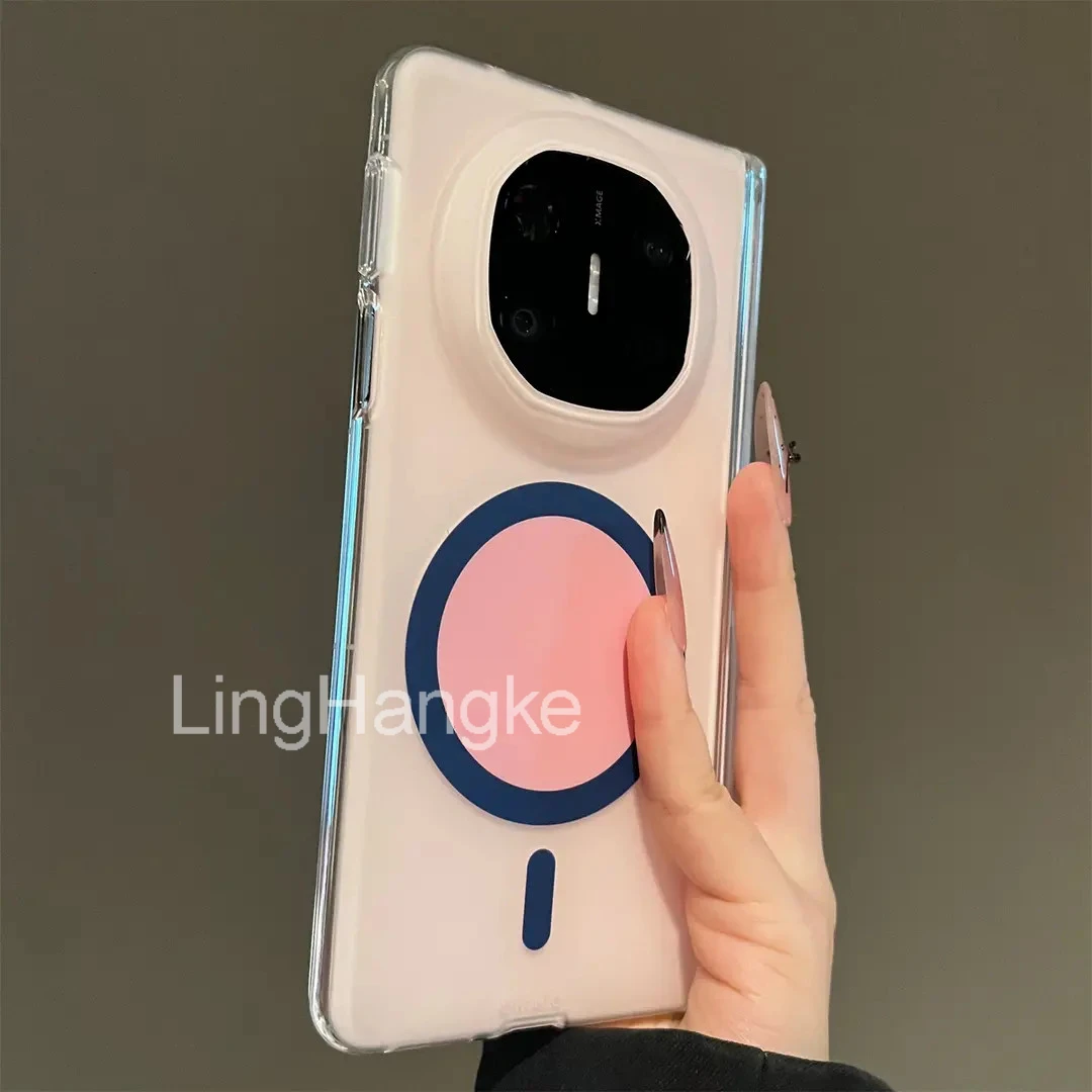 磁吸磨砂适用华为MateX6典藏版折叠屏手机壳高档MateX5中轴全包硬