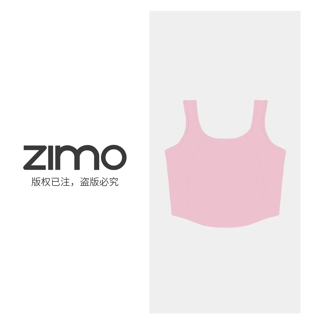 zimo-018-B女士文胸一体杯背心-瑜伽健身瑜伽服健身服外穿
