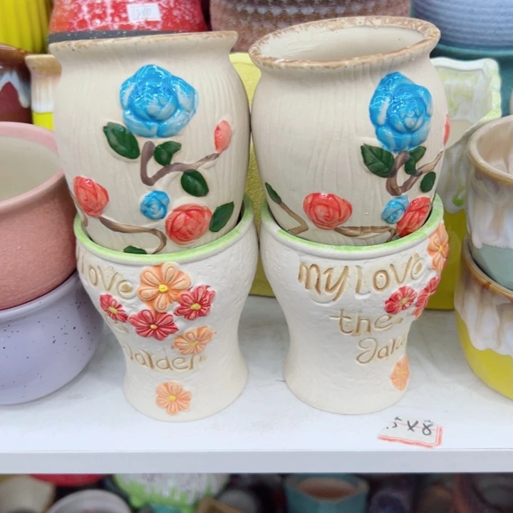 有孔，满10元发货多肉陶瓷花盆