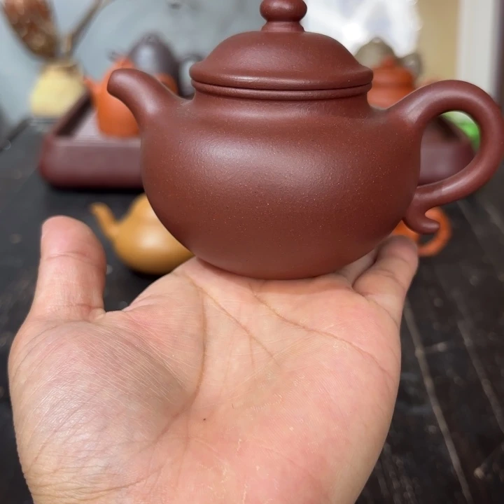 紫砂茶壶莲子190毫升中槽清