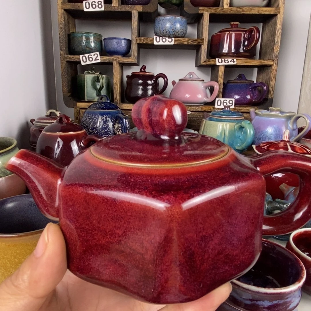 万***青中国神后钧瓷茶具处理