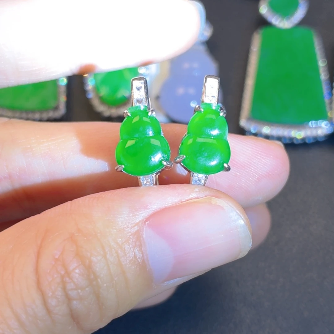 翡翠银S925镶嵌颈饰