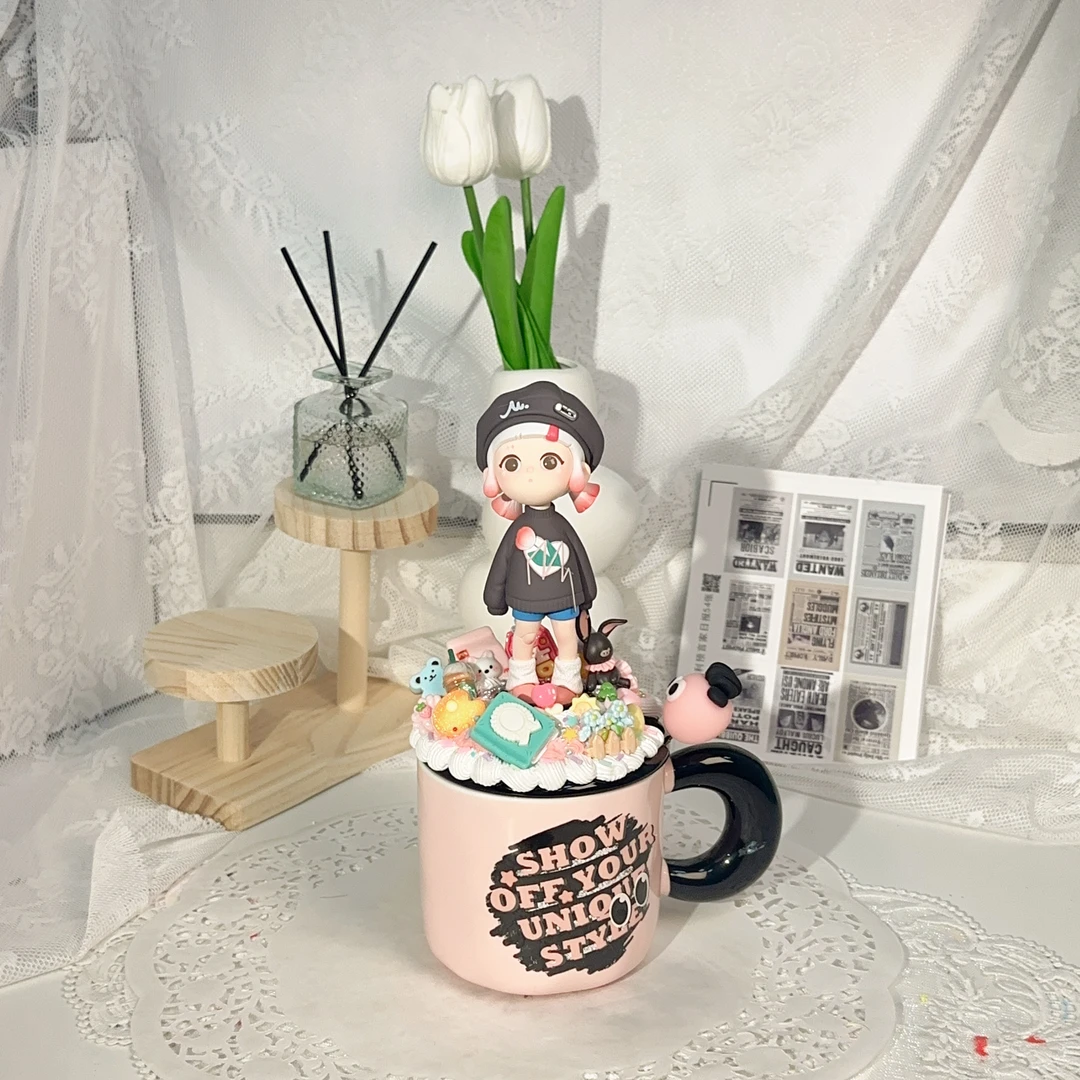 奶油胶手工DIY水杯【no退no换，偏远地区不包邮】