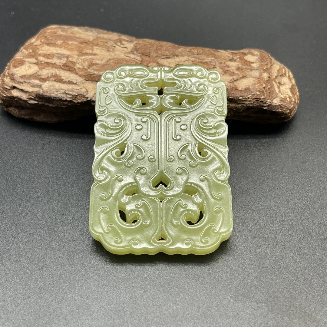 《清代》和田玉挂牌  山东文物商店 ZZXCRH464709