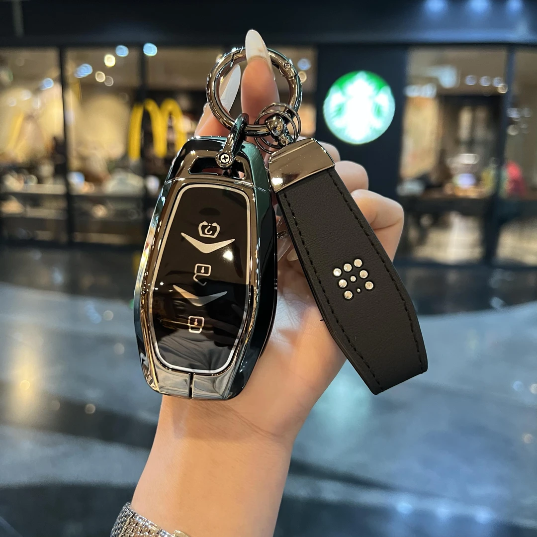 适用于蓝电e5plus钥匙套2025款e5车25用品改装配件金属汽车钥匙扣