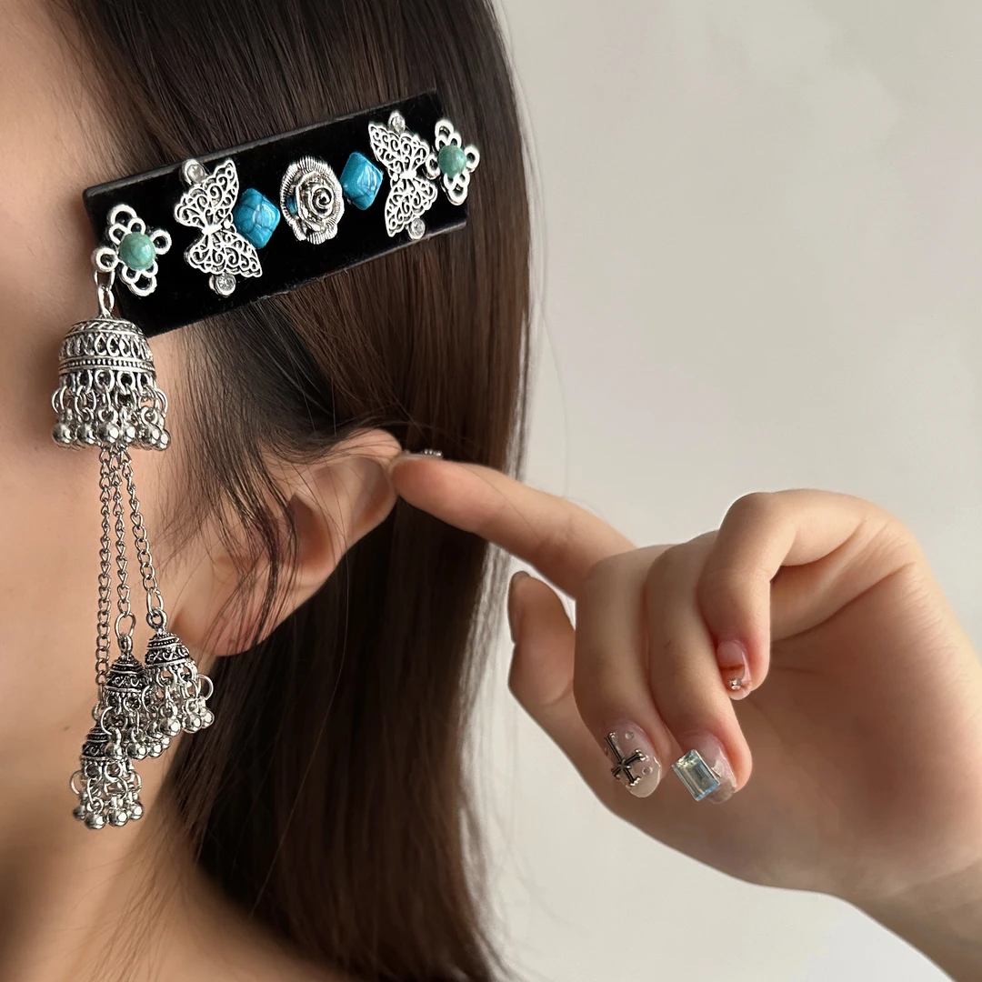 F0236-1小众个性新中式高级感轻奢复古民族风蝴蝶女士发夹