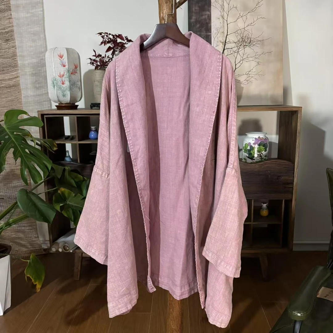 【大梅子推荐】设计款亚麻巾帼领外套X6637A