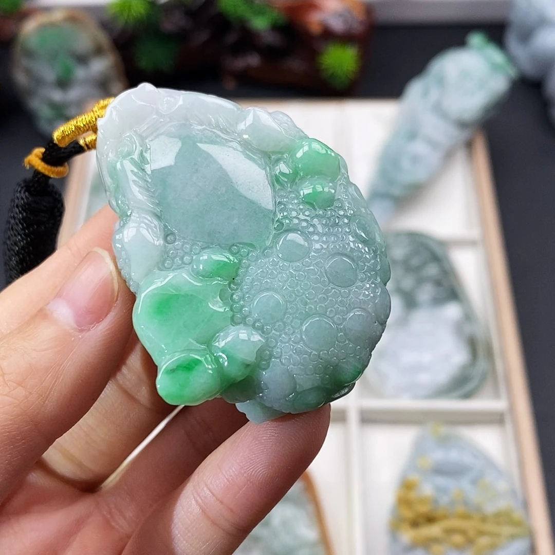 颈饰未镶嵌翡翠缅甸翡翠a货