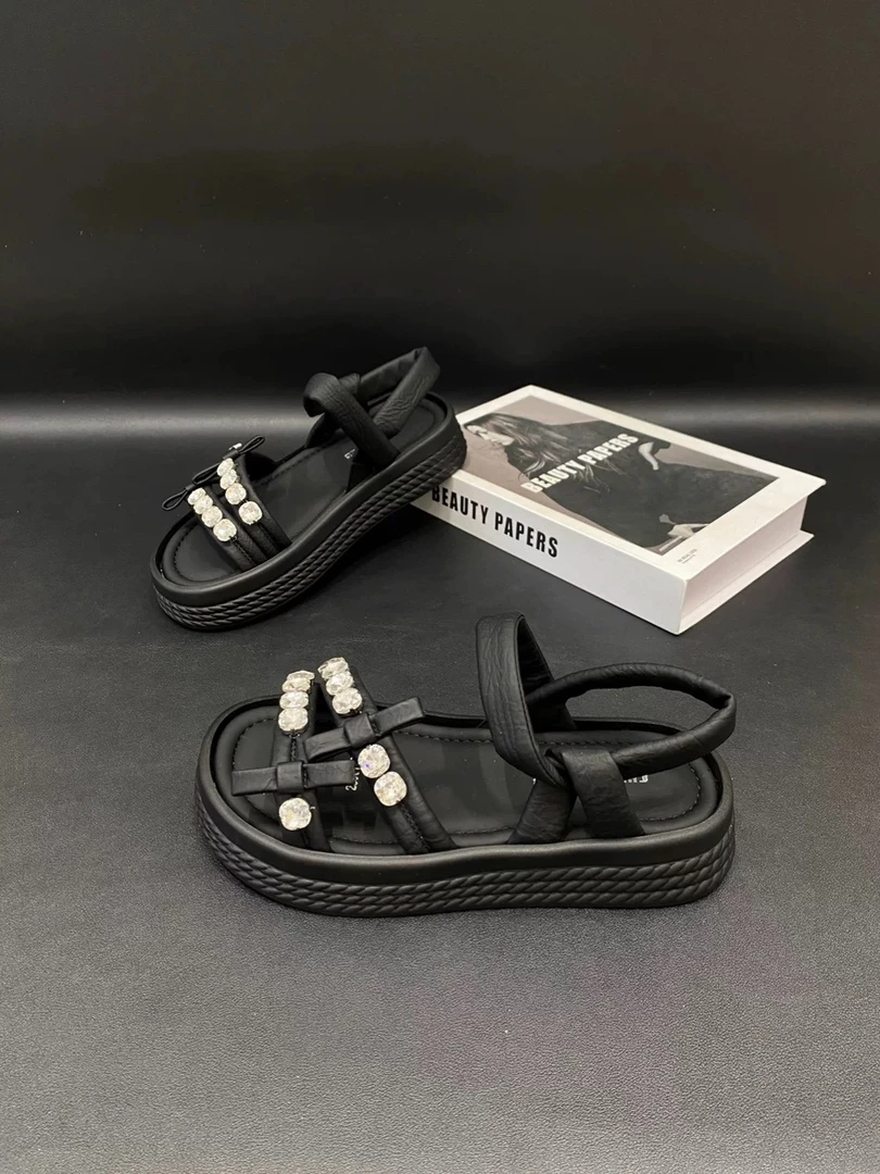 【丽姐推荐】a8121.厚底水钻凉鞋77-1191章华