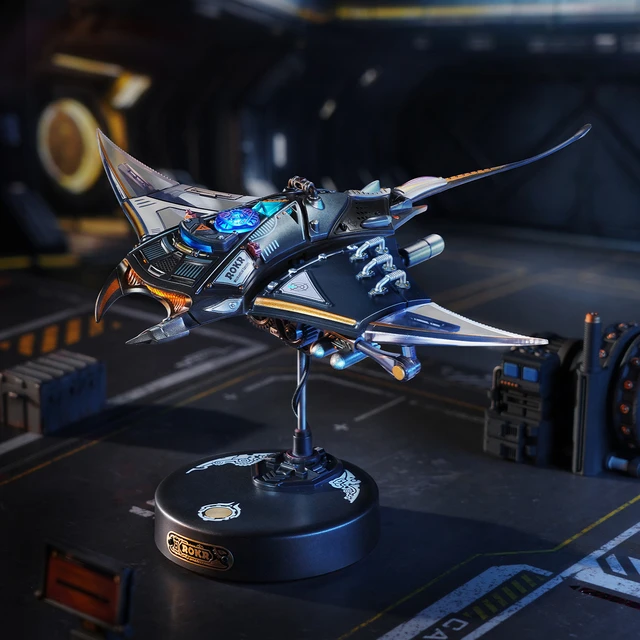 若客机械物种魔鬼鱼男生男孩积木玩具金属拼装模型3d立体手工拼图