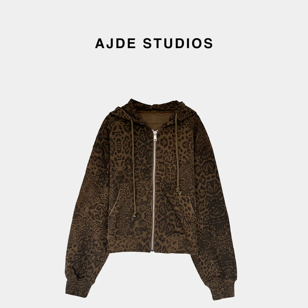 AJDE｜豹纹卫衣秋冬穿搭01