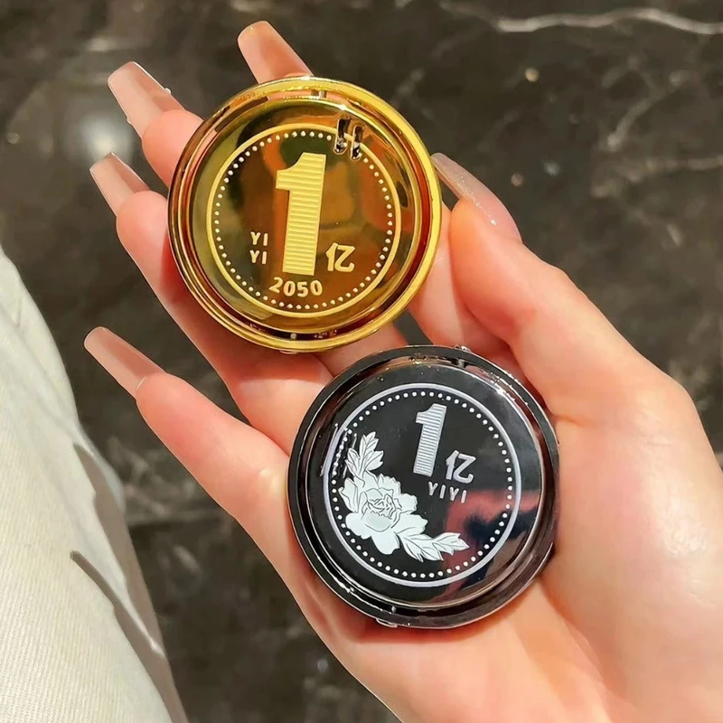 创意个性双面旋转充气大钱圆打火机送男友礼物