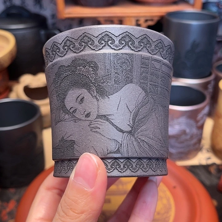 茶杯紫砂宜兴紫砂茶杯正品