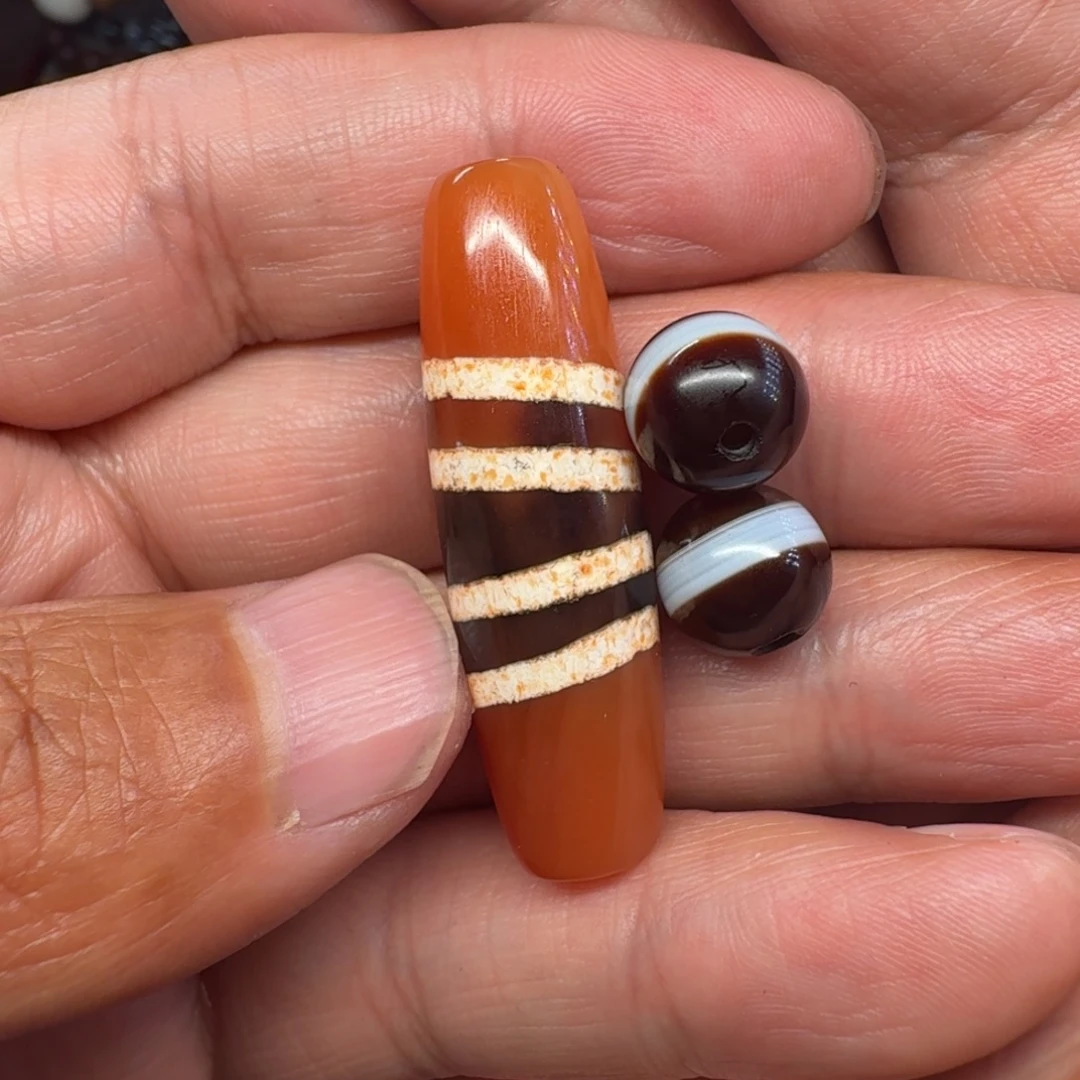 大***翟玛瑙/玉髓未镶嵌颈饰