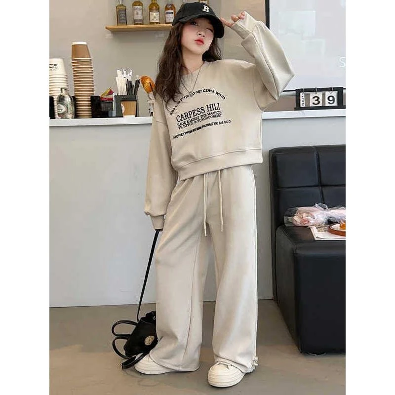 巴拉巴拉男孩女孩品牌春季和秋季运动儿童风格字母印花运动衫品牌