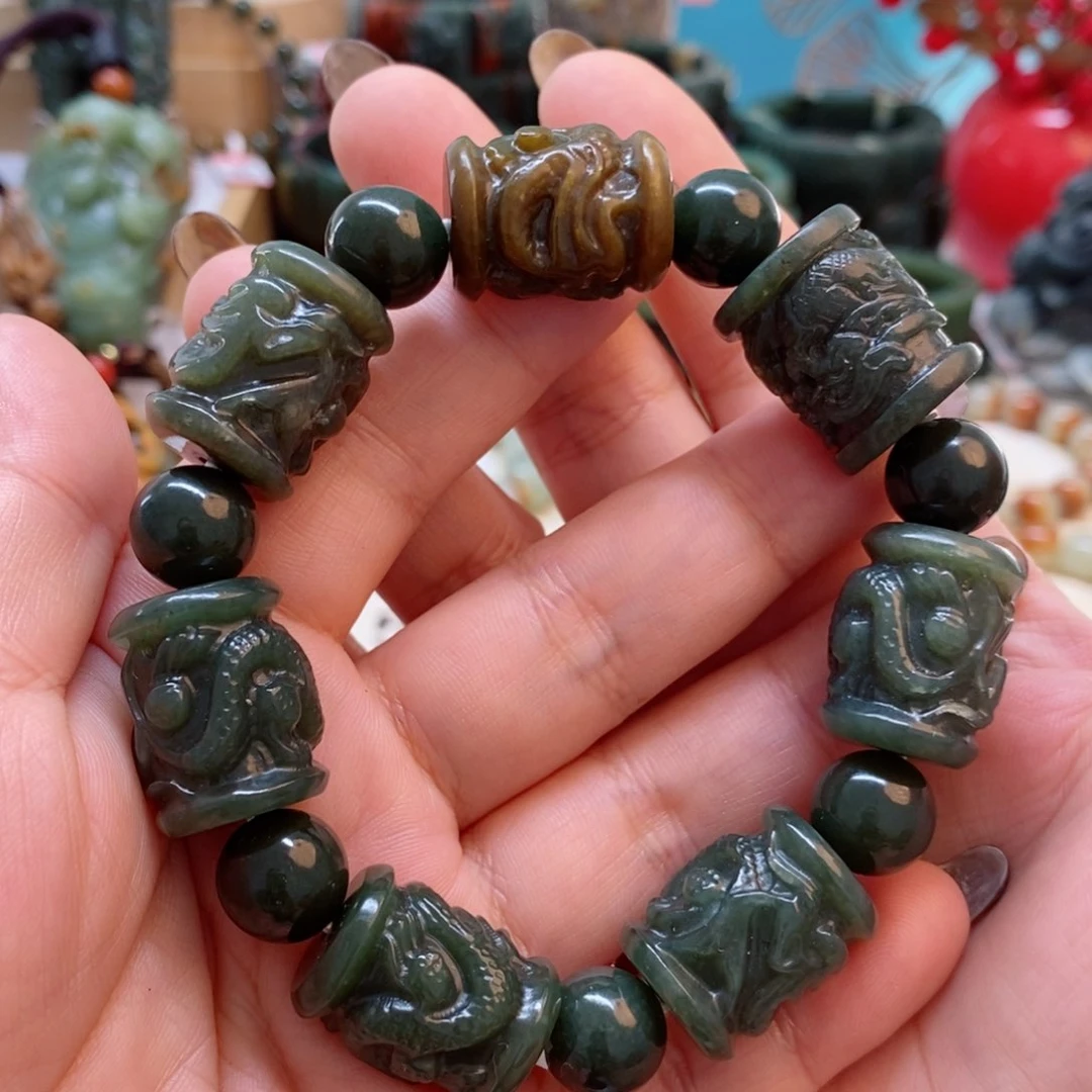 透闪石质玉手串未镶嵌