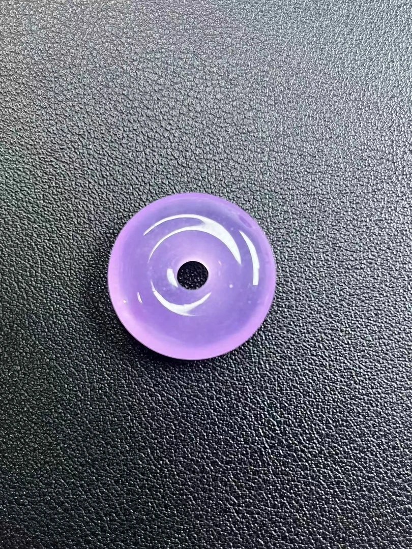 如意工厂甄选--高品质源头冰紫色平安扣吊坠--KZ05多样性发货