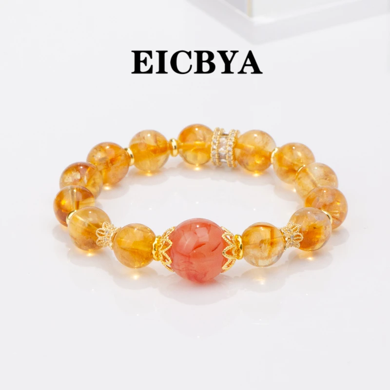 EICBYA/Goldspark-金烁 黄水晶盘缠手串春夏百搭大气设计新款