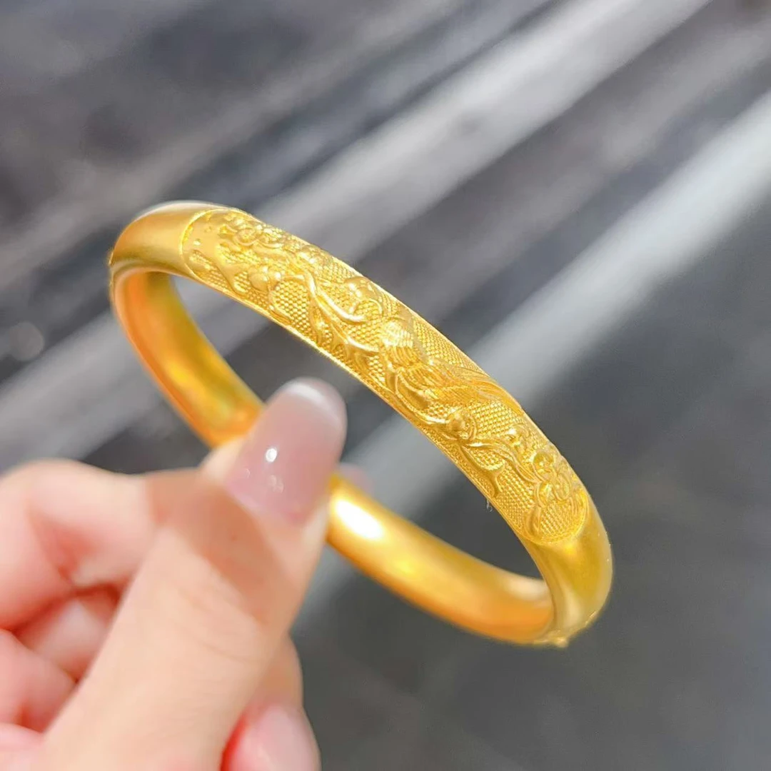 【新美源】足金999 古法工艺 喜上眉梢手镯