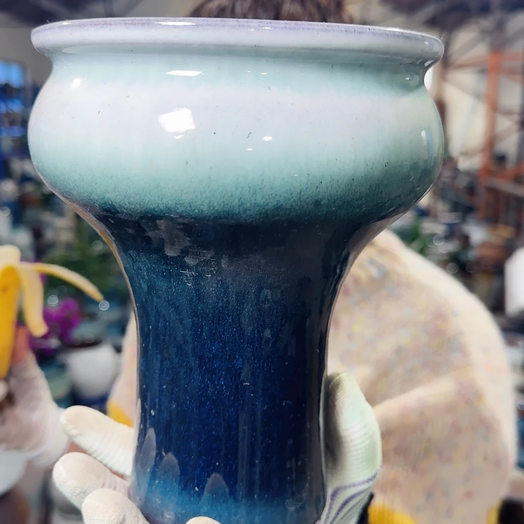 紫砂花盆高20口15