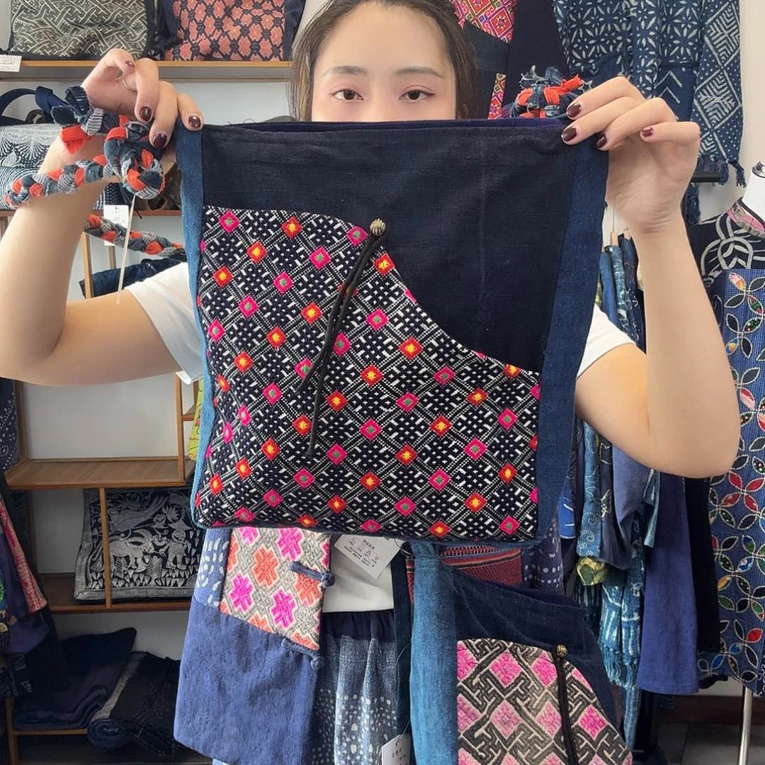 无填充物棉妤然服饰土布织锦包
