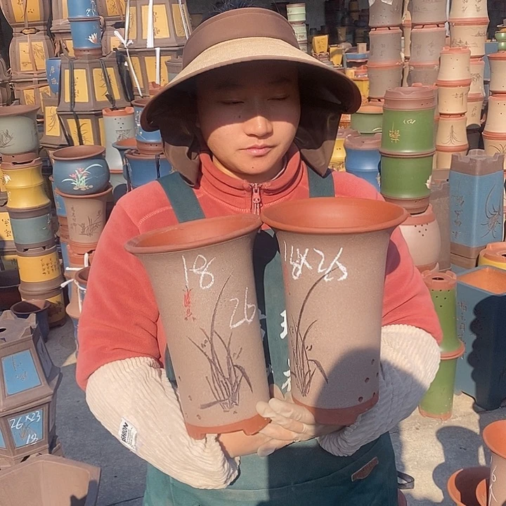 紫砂花盆紫砂花盆