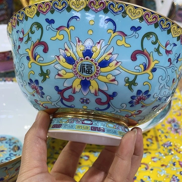 珐琅景德镇陶瓷瓷碗