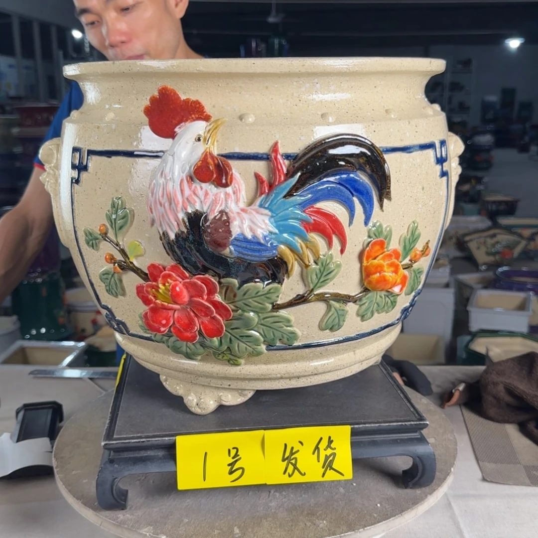 一风堂石湾花盆  内32*28缝隙