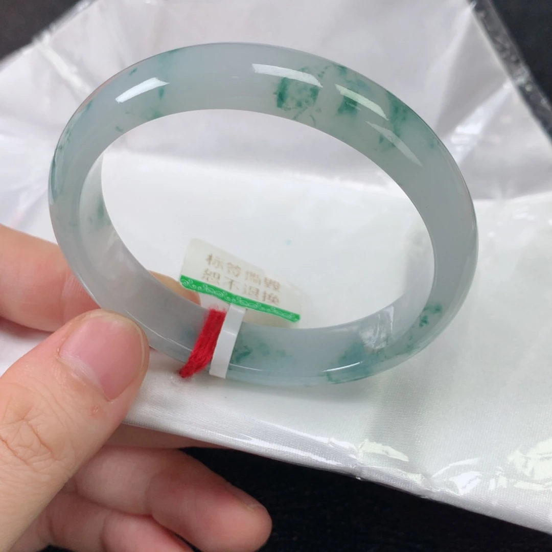 未镶嵌手镯翡翠缅甸天然翡翠手镯56贵妃