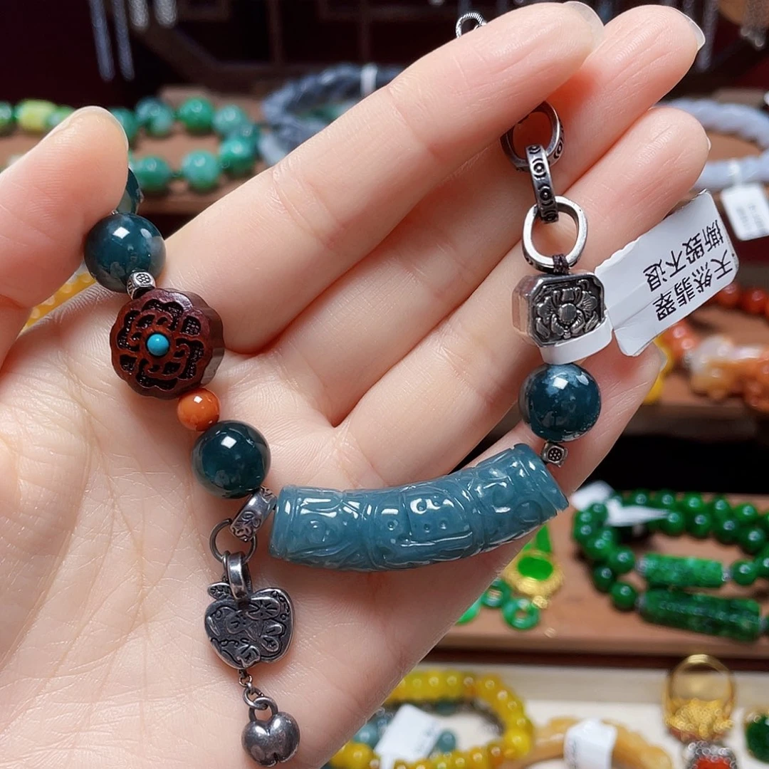 翡翠未镶嵌手链饰品